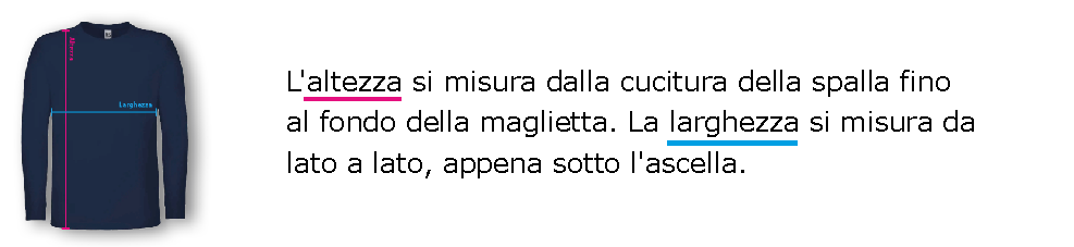 Maniche lunghe misure